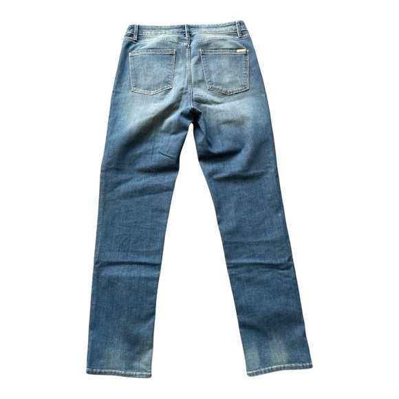 #005, White House Black Market hi-rise, cashmere denim jeans, size 10 - Picture 2 of 3